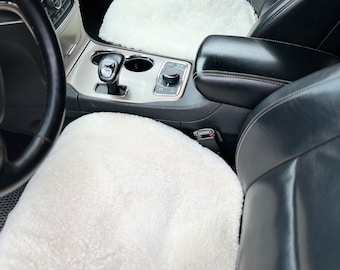 Genuine Sheepskin Car Seat Cover: Natural Merino Wool, Universal Fit