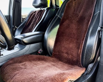 Genuine Sheepskin Car Seat Cover: Universal Fit, Merino Wool