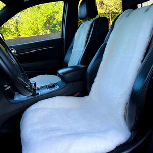 Genuine Sheepskin Car Seat Cover: Universal Fit Auto Protector