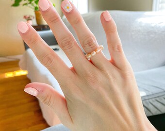 Pink Freshwater Pearl Ring