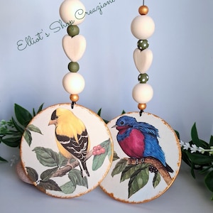 Diffusore oli essenziali, profumatore ambiente con uccellini. Diffusore da appendere. Hanging diffuser.