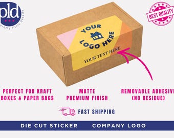 Custom Logo Stickers – Removable Matte Vinyl Packaging Labels