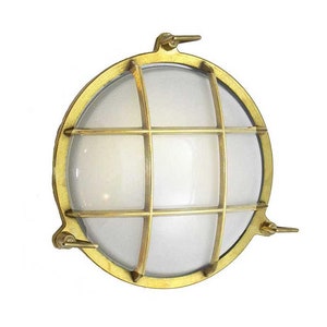 UL Listed/J-box Ready Nautical Round Cage Light (Indoor / Outdoor, 10+ Finishes)