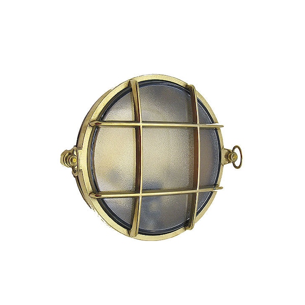 Nautical Bulkhead Cage Light (UL Listed / Indoor / Outdoor / US J-box Ready / Switch Available)