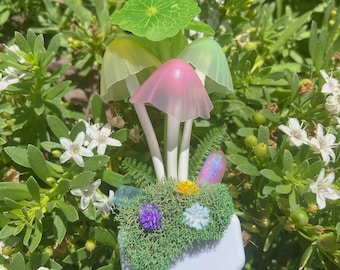 Mushroom fairy night light kawaii home decor LED color changing fairycore heisei retro cottagecore plug in mushroom nightlight