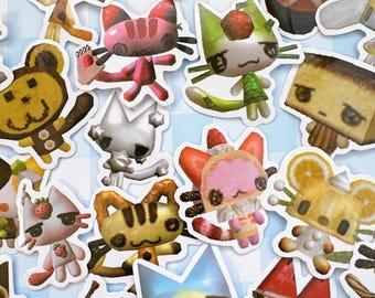 Cat heisei retro webcore stickers junk journal stickers mystery aesthetic sticker pack of 10 for Journaling, Planners, Scrapbooking