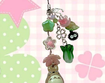 Cute ghibli inspired toto keychain kawaii phone / bag charm juminocore charm