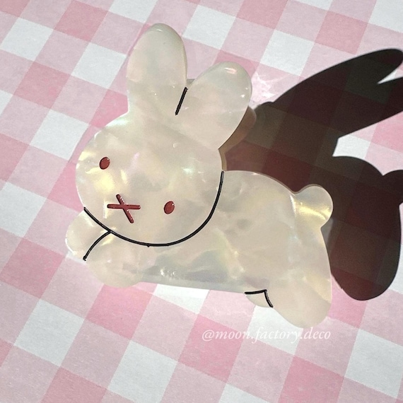 Kawaii bunny hairclip y2k coquette hair accessories