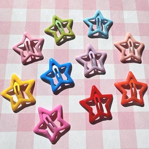 Kawaii star spinki do włosów y2k akcesoria do włosów