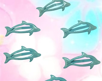Dolphin hairclips y2k hair accessories frutiger aero cutecore kawaii hair clips