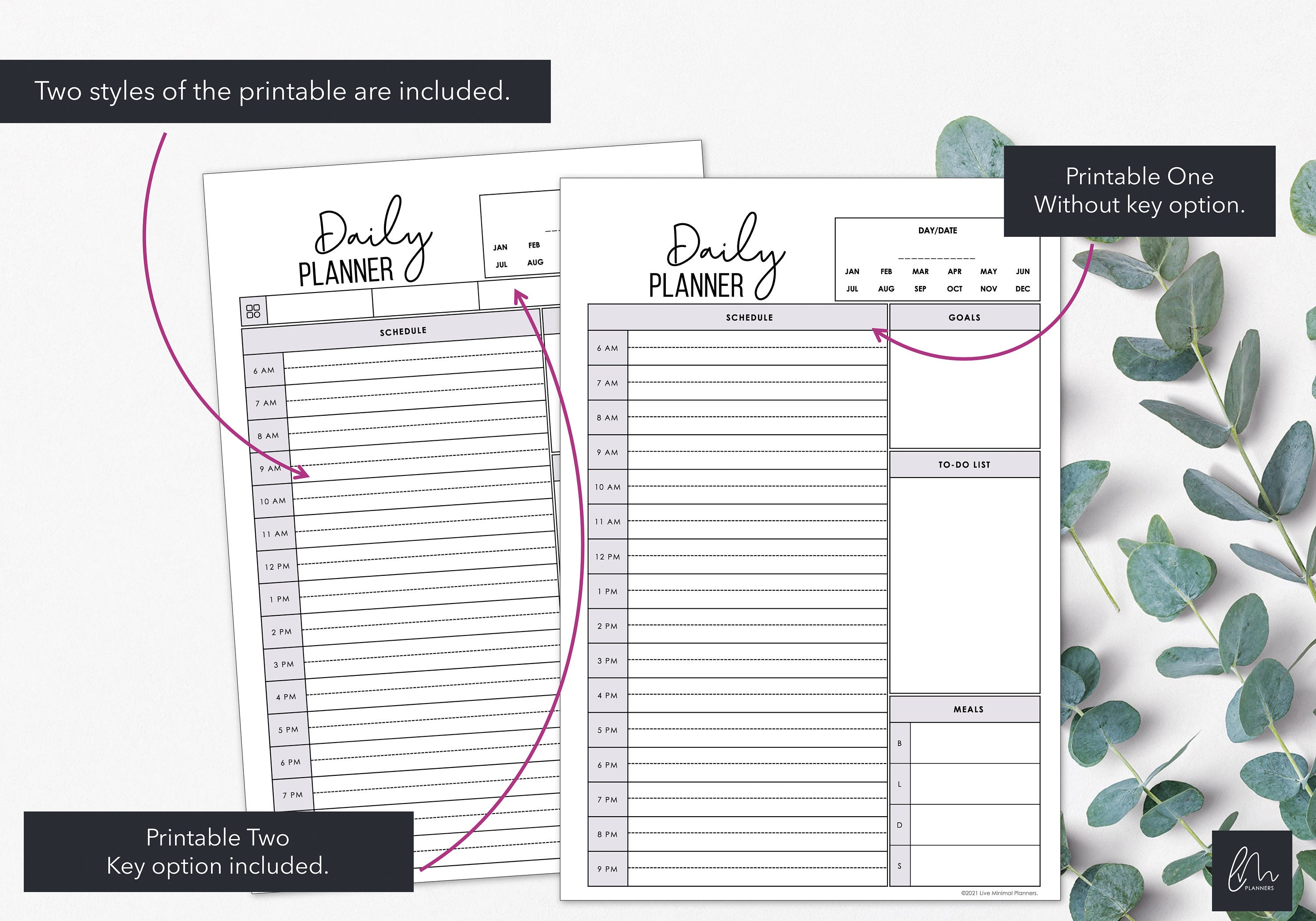 Daily Planner Printable Personal Daily Planner Productivity Tracker ...
