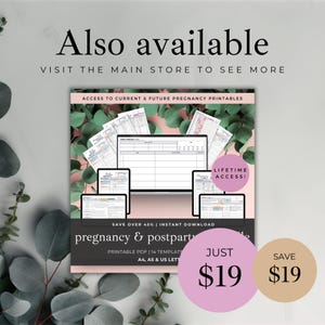 Prenatal Appointment Chart, Pregnancy Tracker & Journal, Pregnancy ...