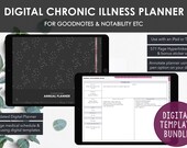 Undated Digital Chronic Illness Planner | Minimalist Dot Cover Planner | Hyperlinked with Week on One Page | Instant Download