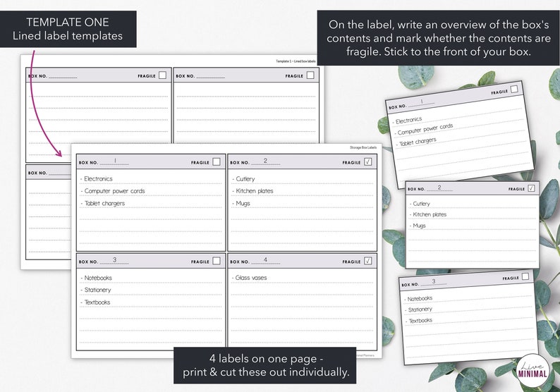 Propert Inventory Stickers Home Inventory Trackers Printable | Garage Inventory | Home Storage ...