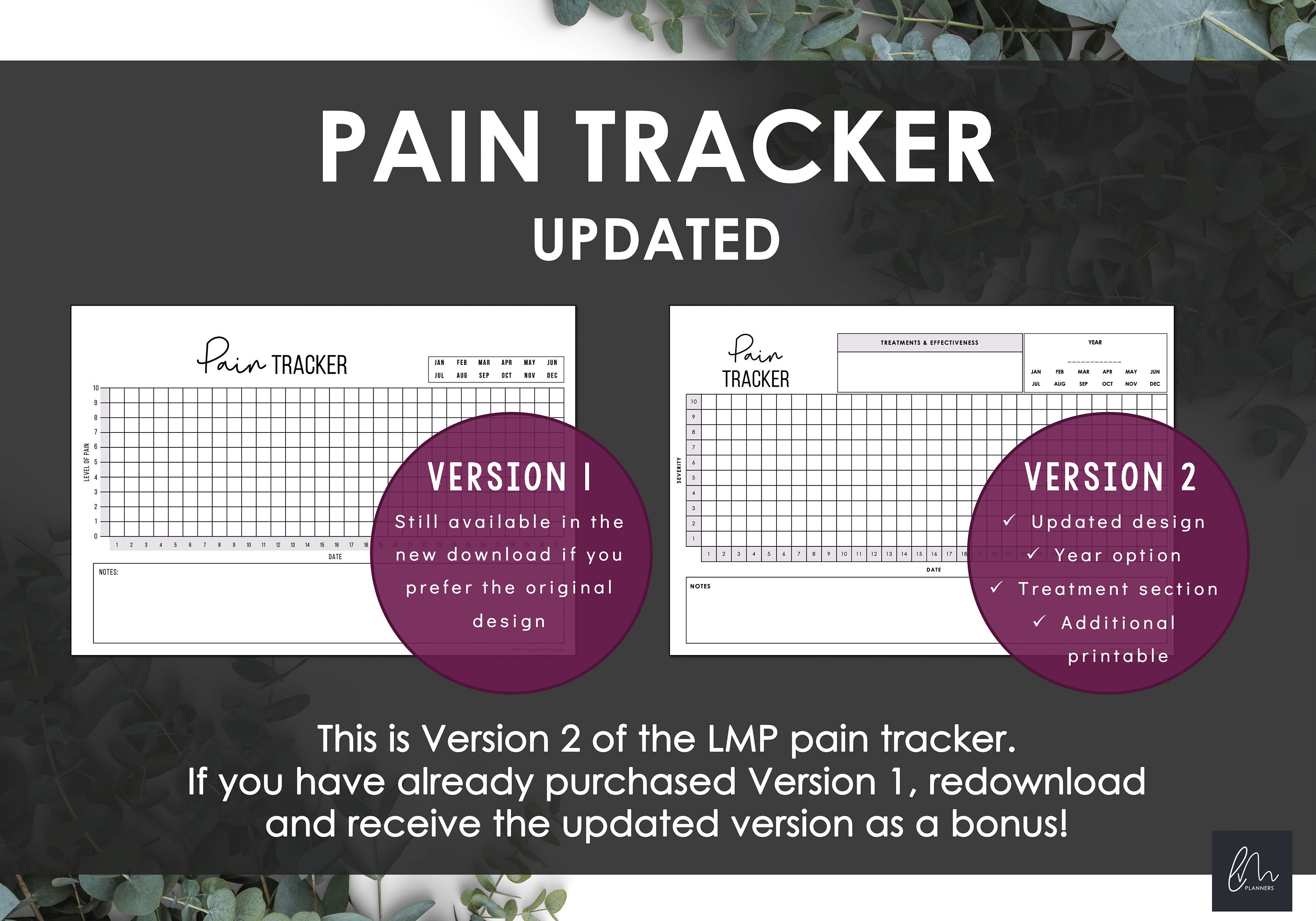 Monthly Pain Tracker Printable Track Daily Chronic Pain - Etsy New Zealand
