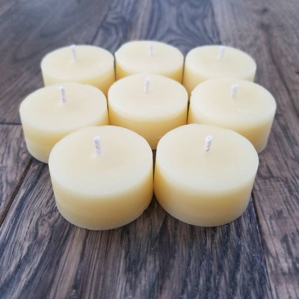 Beeswax Tea Lights Etsy