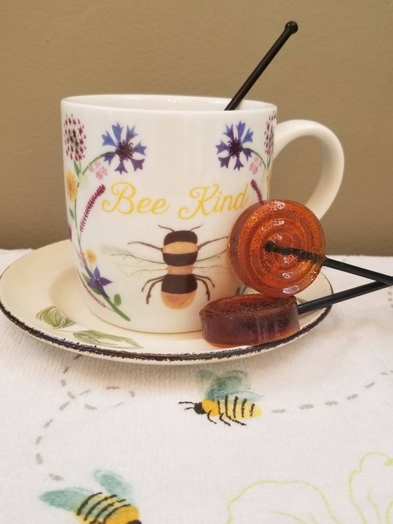 Honey Suckers Honey Pops Raw Honey Honey Spoons Tea Etsy