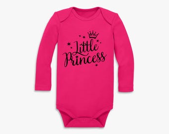 Bodys de una pieza para bebé niña con el logotipo de la princesita hechos a medida