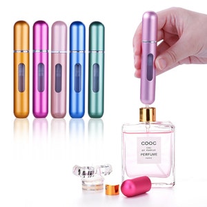 Mini botella de perfume recargable portátil de 8 ml con pulverizador