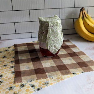 Beeswax Wrap Bundle - 3 Size Set - Eco Friendly Reusable