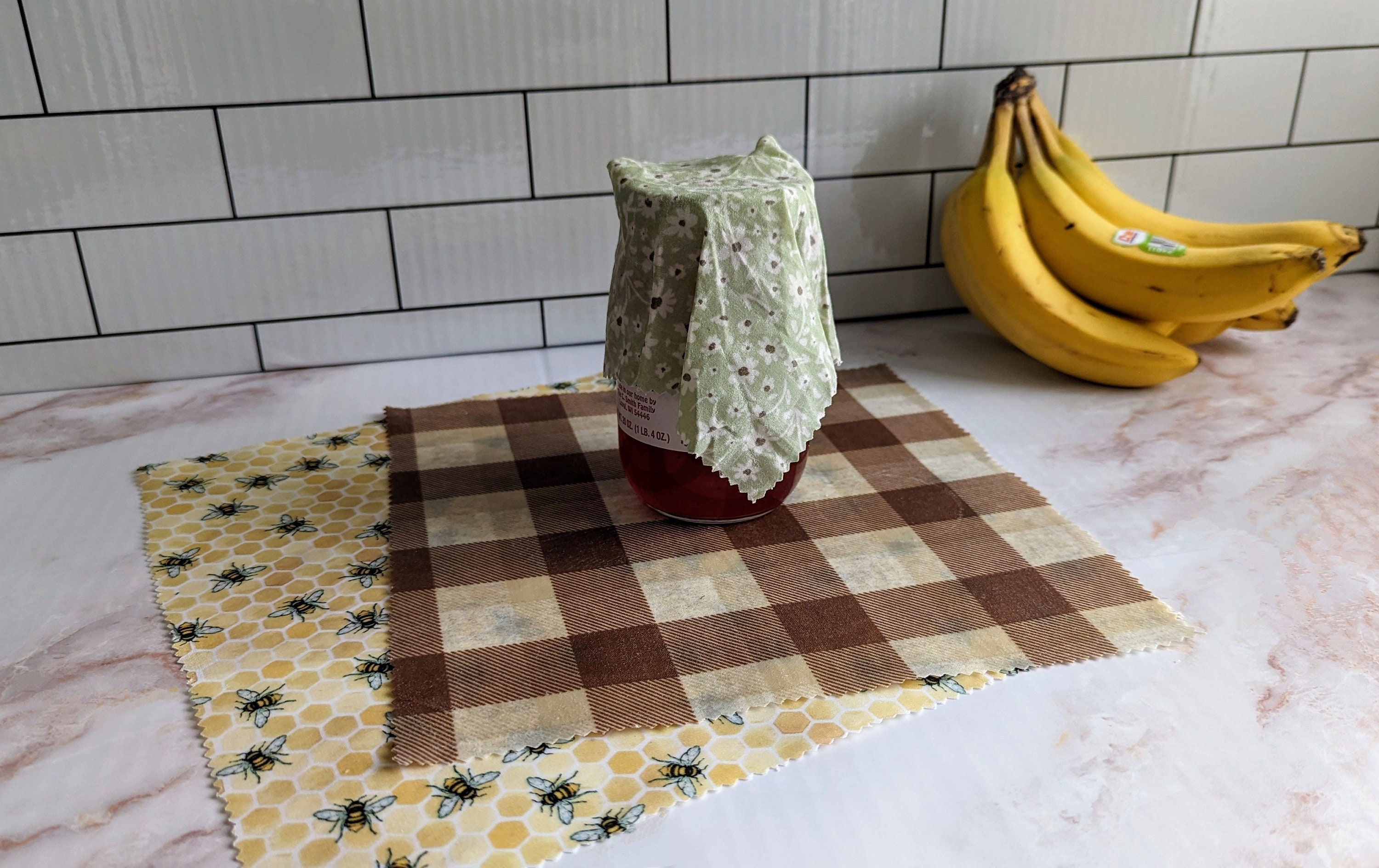 Beeswax Wrap Bundle - 3 Size Set - Eco Friendly Reusable