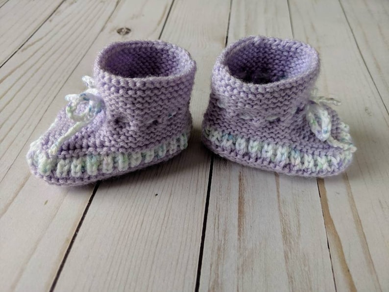 Infant Handmade Knit Baby Booties