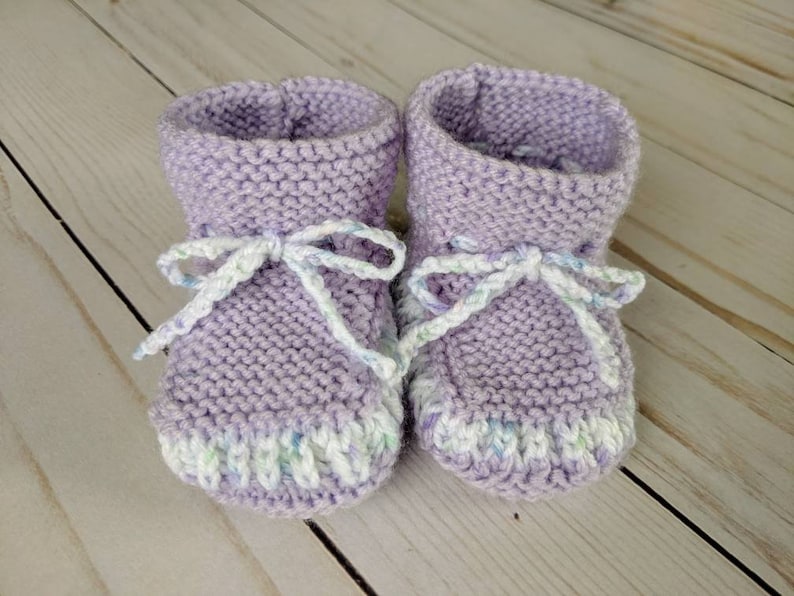 Infant Handmade Knit Baby Booties