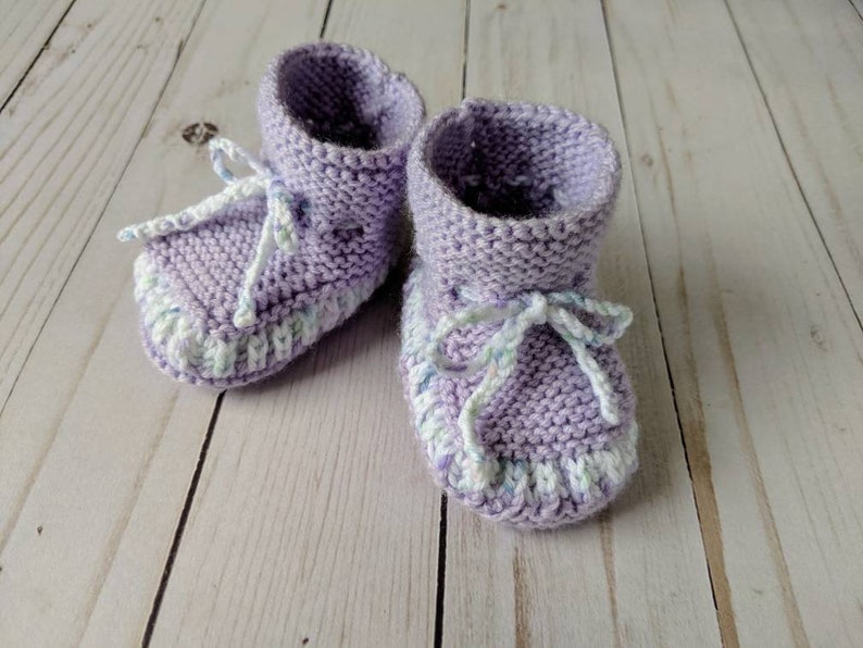 Infant Handmade Knit Baby Booties