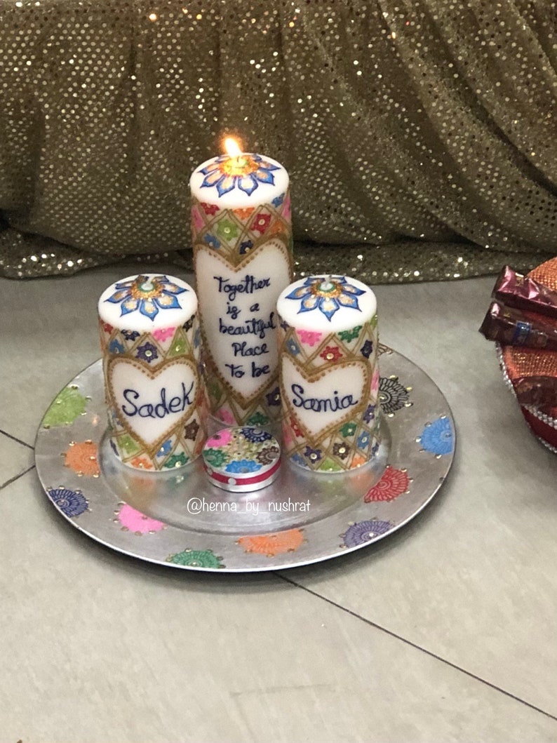 Personalized Henna candles