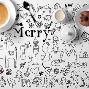Kids Christmas Placemat - Kids Placemat Christmas Fun -Kids Christmas Printable -INSTANT DOWNLOAD- Yani Mengoni