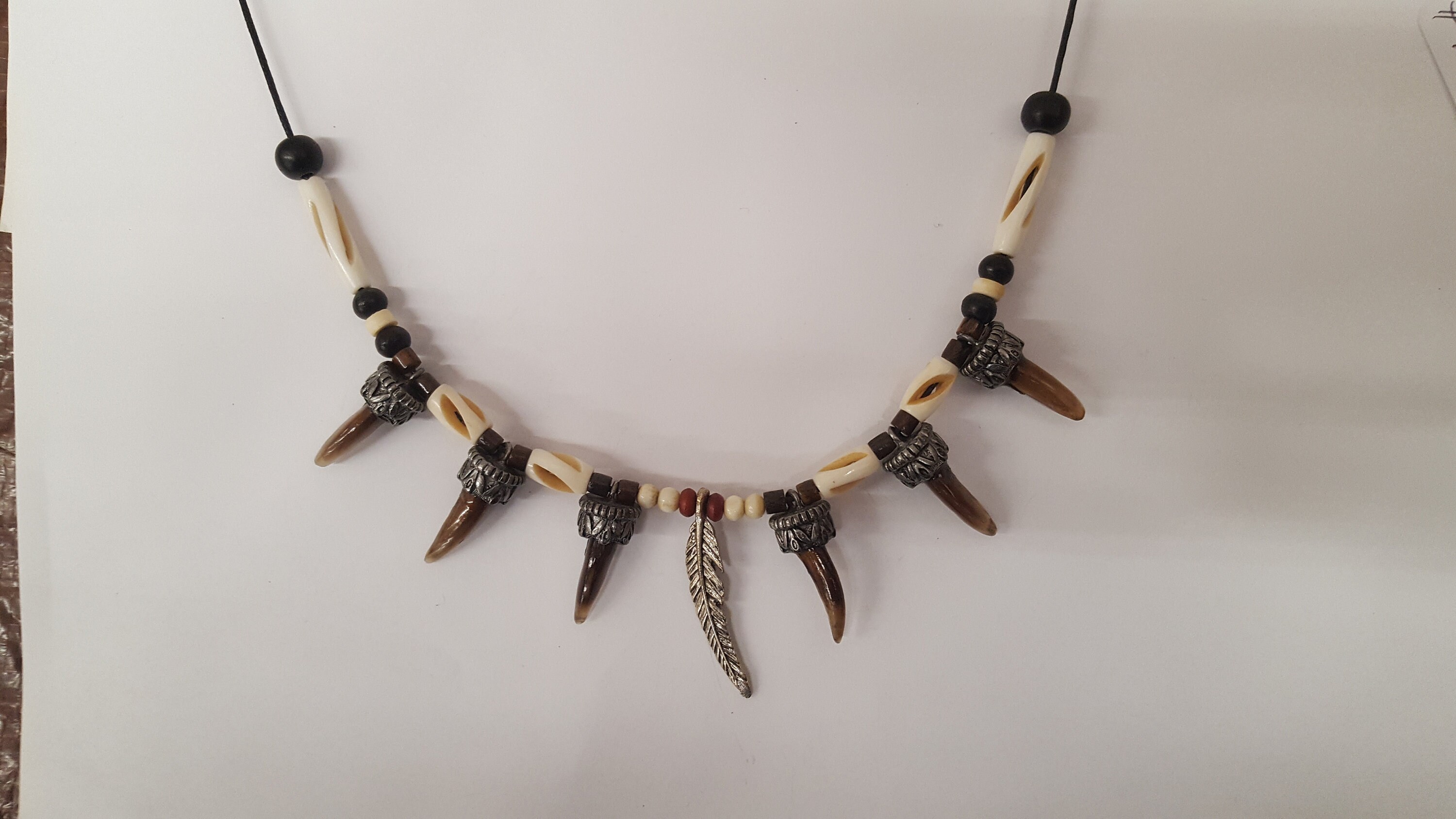 Coyote Claws Feather Necklace - Etsy Hong Kong