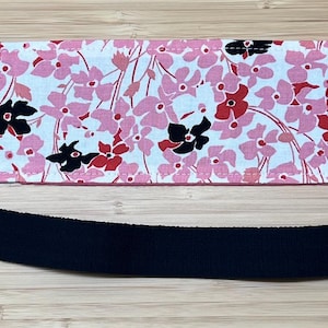 Adult PD Belt--Pink Flowers