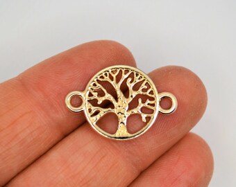 Tree of Life pendant beads BULK 25 Tree Charms Wholesale Tree Branch Tag pendant beads Antique Silver 12X21mm CM0788S