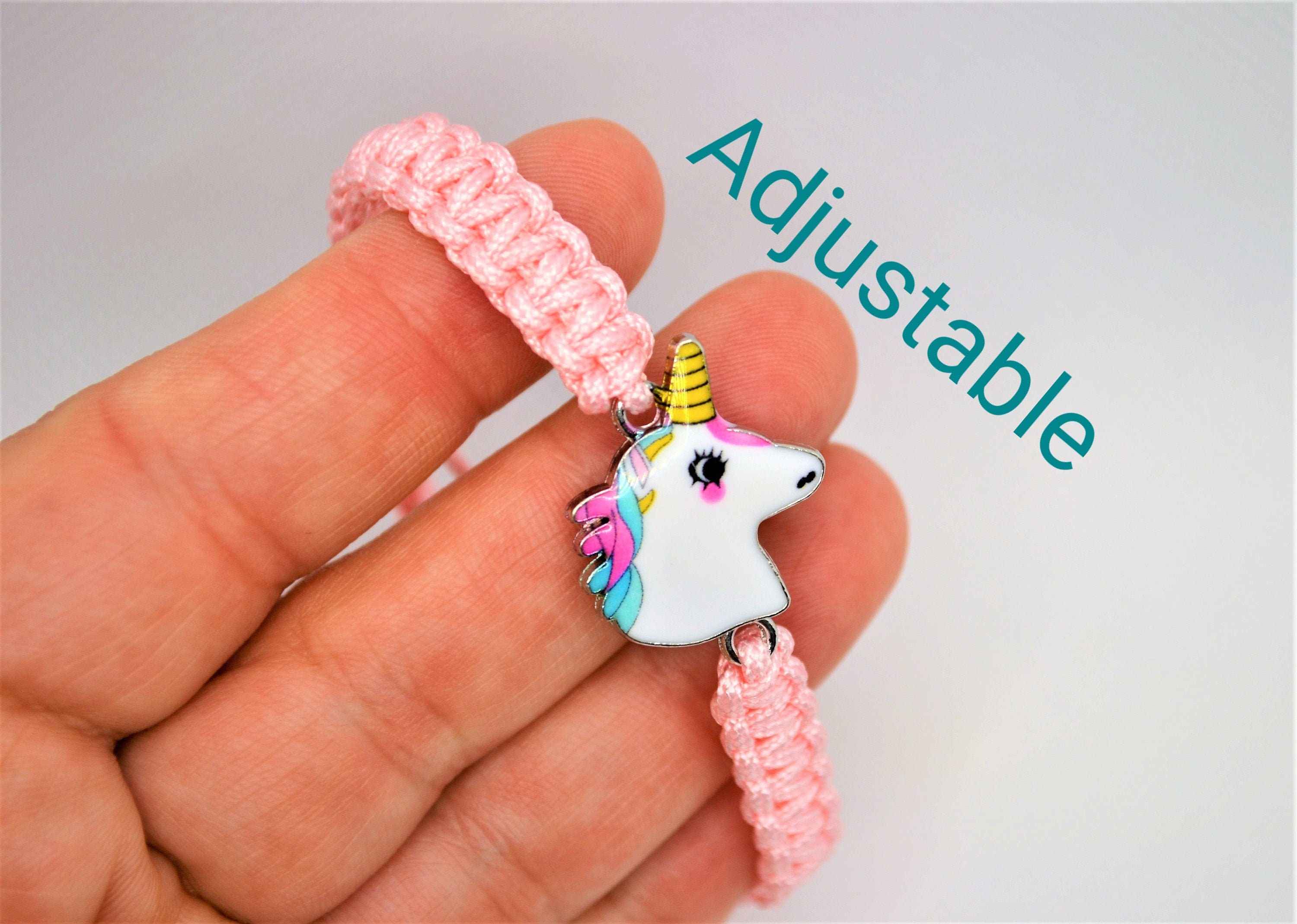 Unicorn Bracelet Adjustable Unicorn Bracelet For Girls Unicorn Etsy