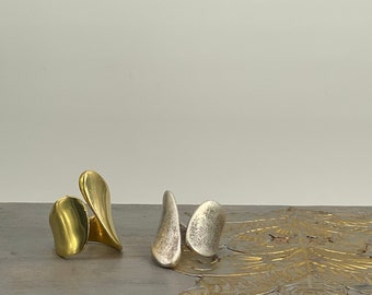 Modernist Abstract Adjustable Ring
