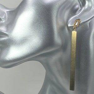 Double Rectangle Bar Earrings
