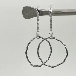 Sculptural Silver Earrings: Modern Elegance