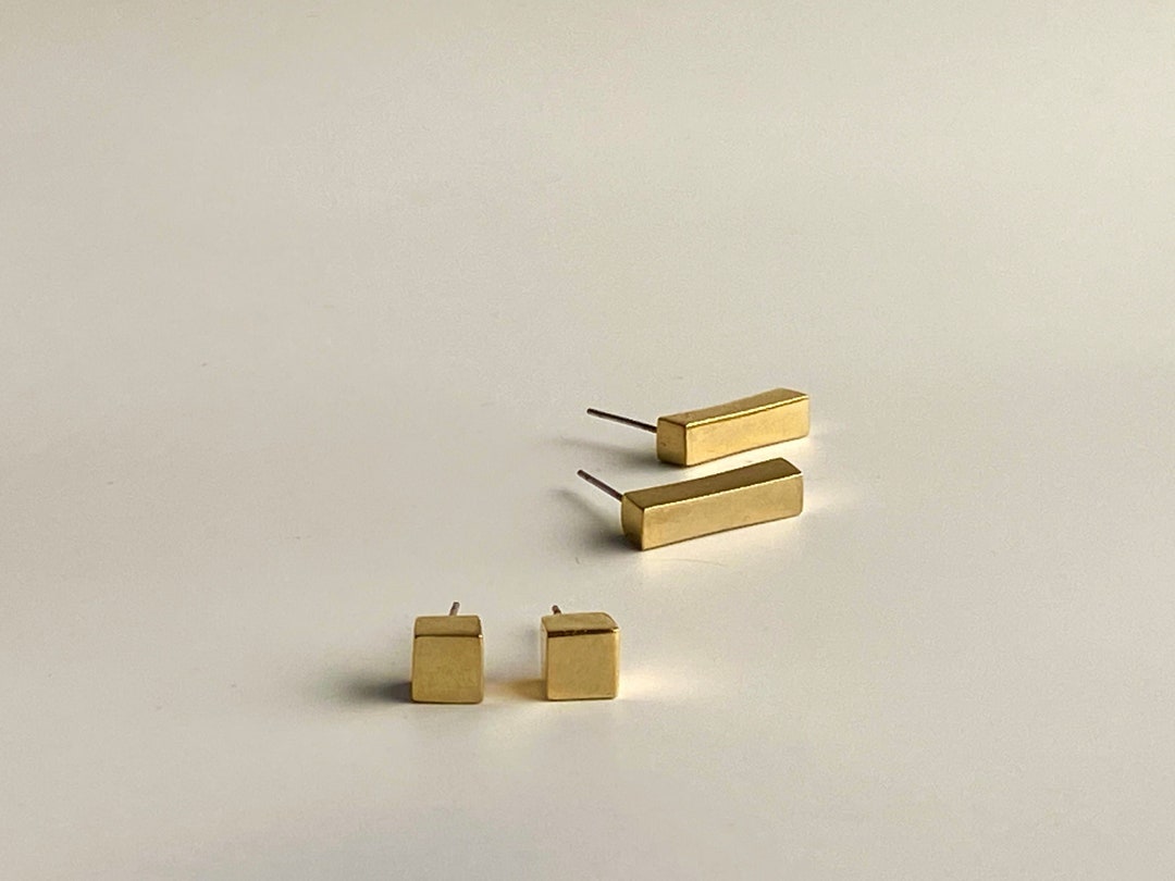 Radiant Prism Gold Studs