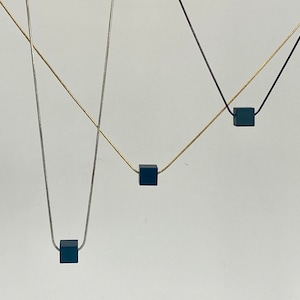 Minimalist Cube Necklace