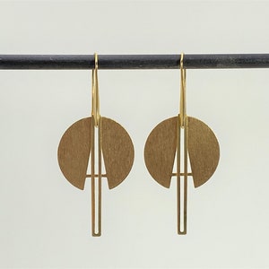 Geometric Statement Earrings - Three Tone Choices  ** Free Bonus Pairing Studs **