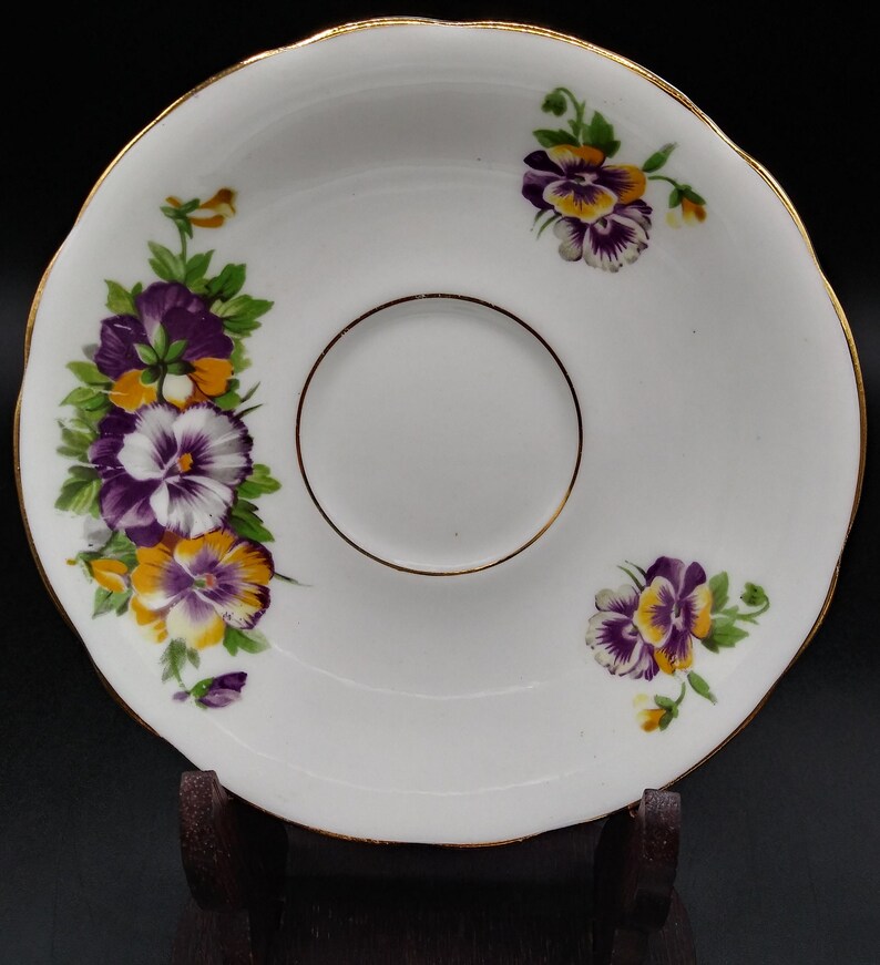 Clarence Bone China England Vintage Teacup and Saucer With Etsy