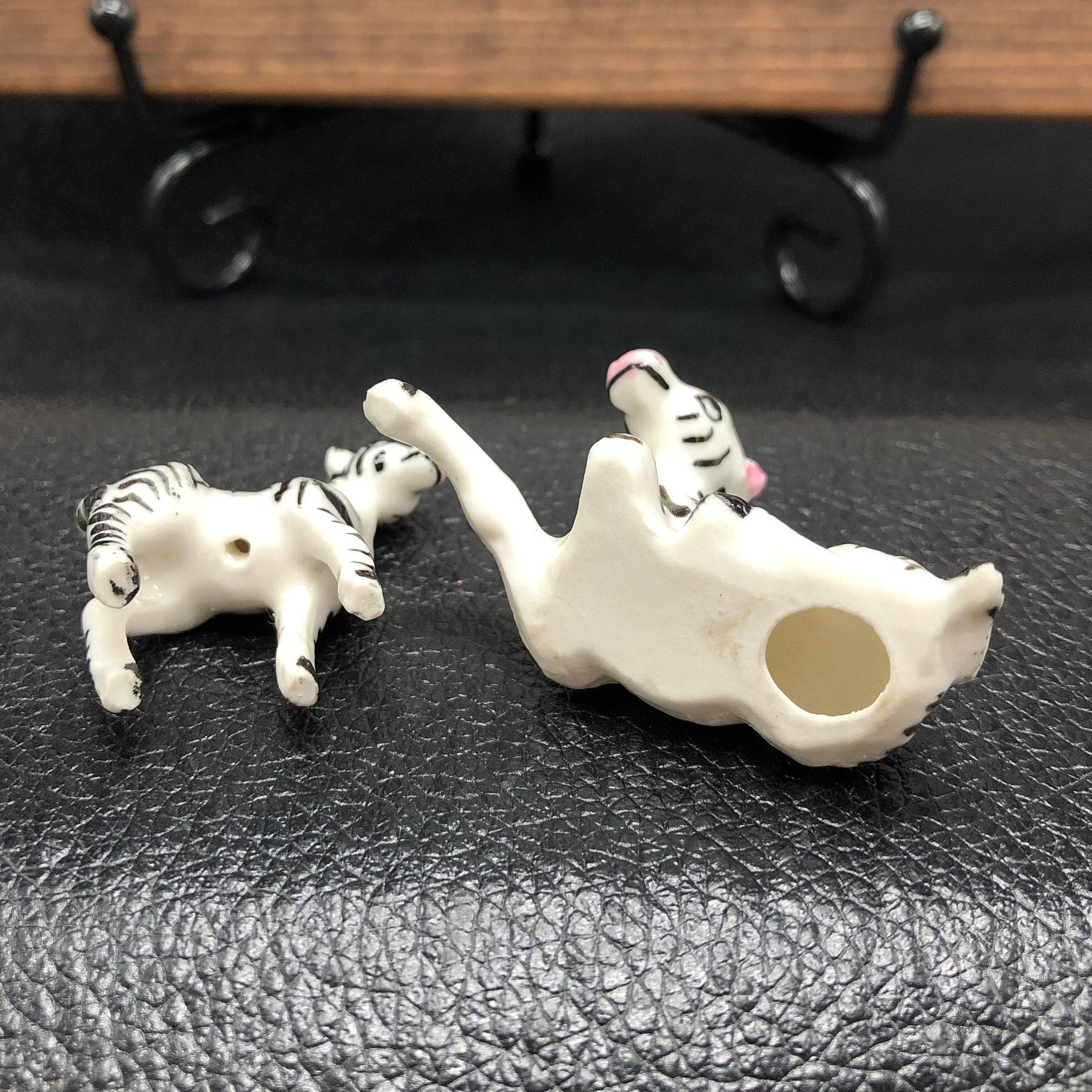Vintage Miniature Bone China Zebra Figurines From the 1970's - Etsy