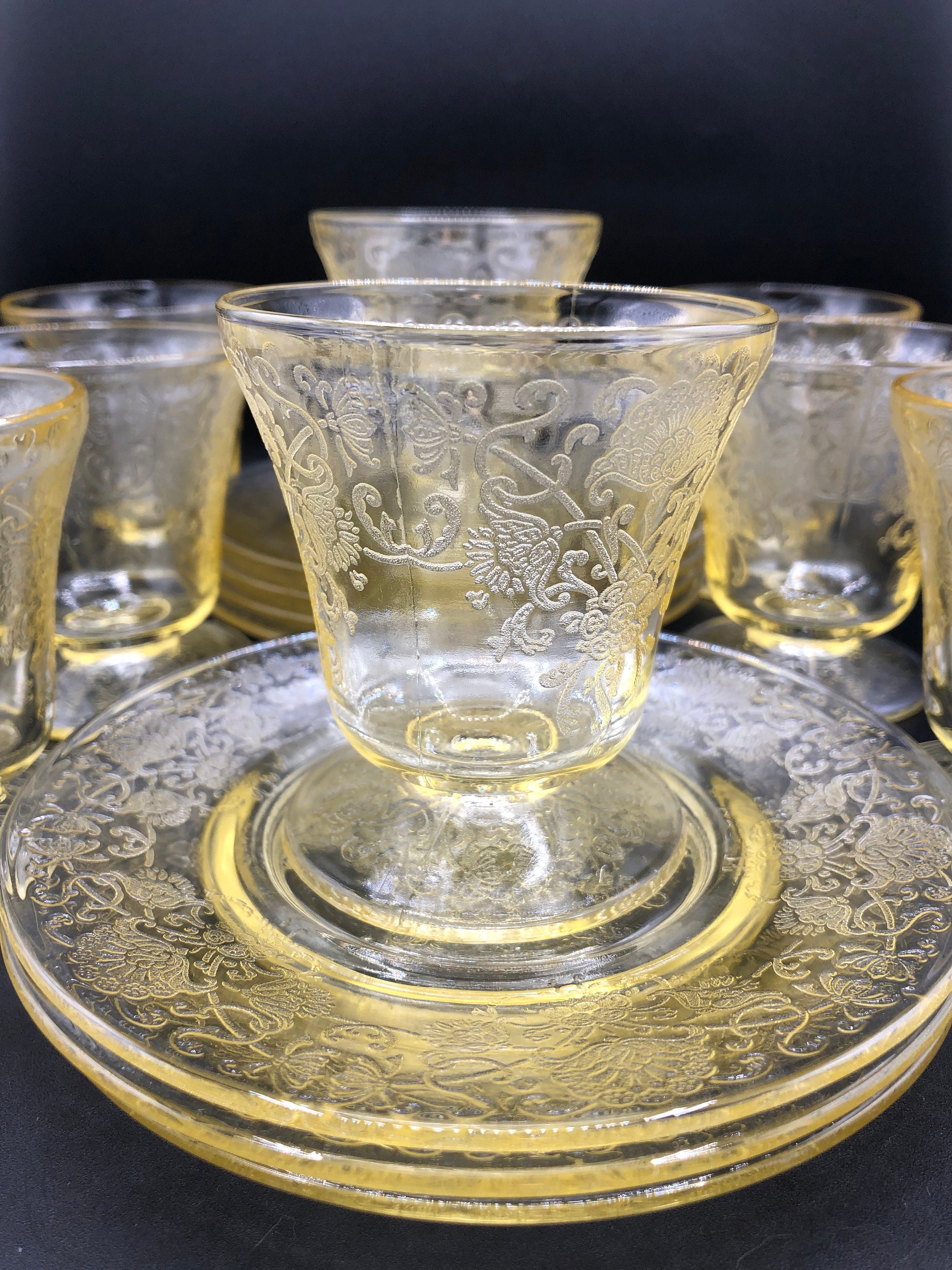 ONLY ONE Left-hazel Atlas, Yellow Florentine, Poppy Depression