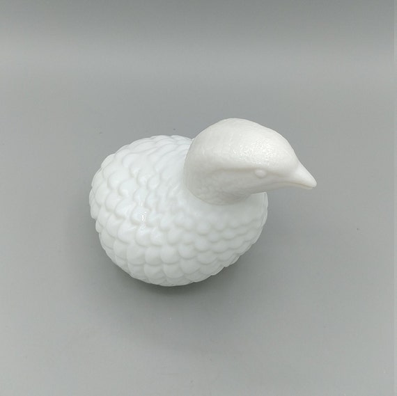 Vintage AVON Milk Glass Partridge Perfume Bottle,… - image 6