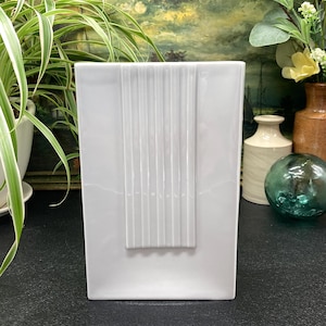 Vintage Minimalist/Classic Fine White Porcelain Vase by FÜRSTENBERG Porcelain, Germany, c. 1960&#39;s