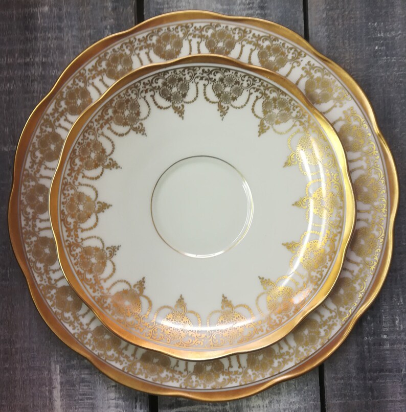 Rosenthal KPM Krister Bavarian China Three Piece Tea Cup Etsy