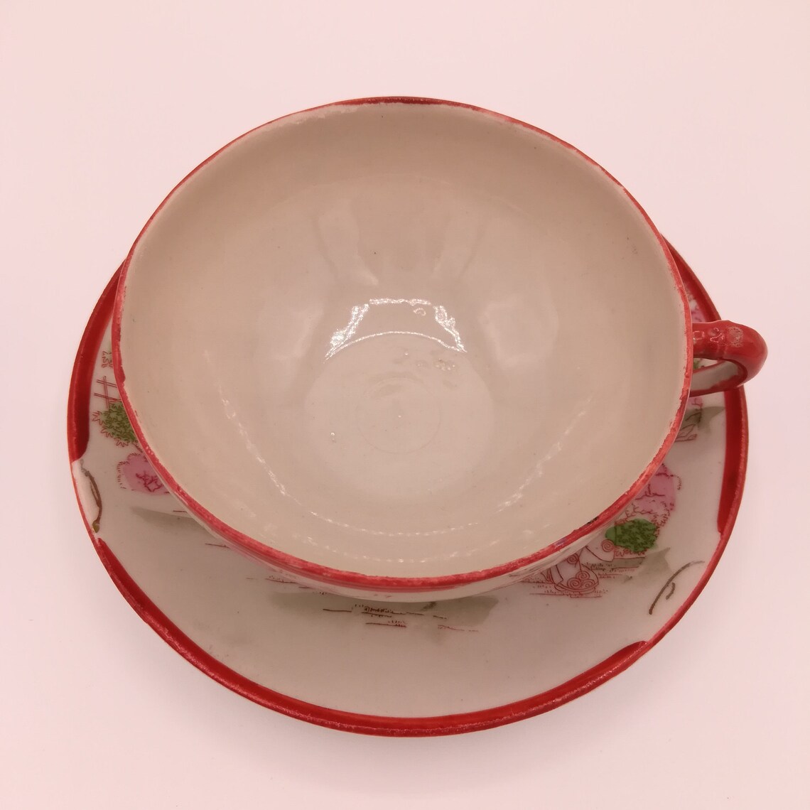 Vintage NIPPON Mark Hand Painted Geisha and Cherry Blossom Etsy