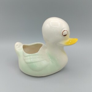 Hand Painted and Adorable Vintage Duck Planter, c. 1950&#39;s