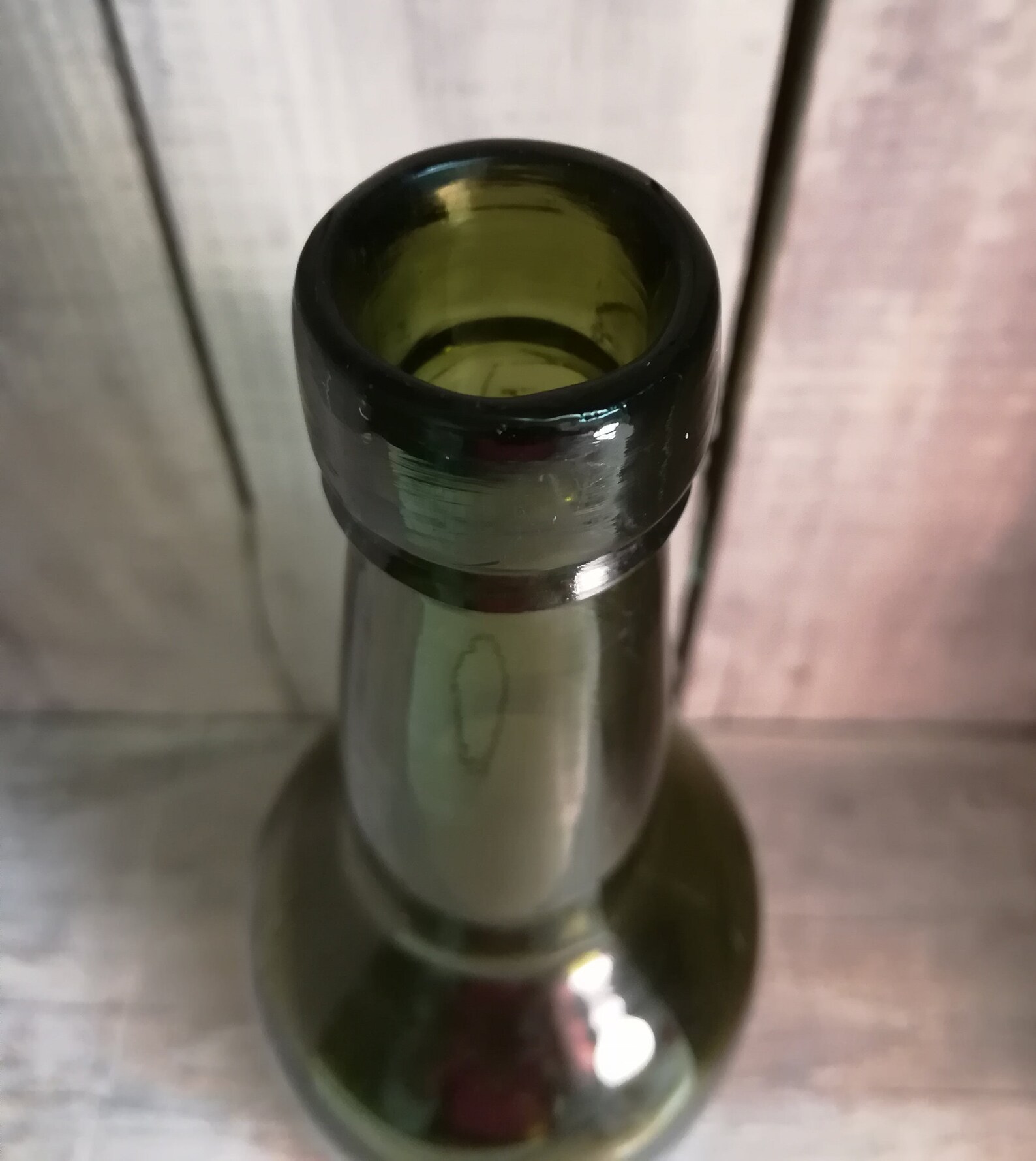 Vintage/Antique Dark Green Liquor Bottle with Concave Bottom Etsy