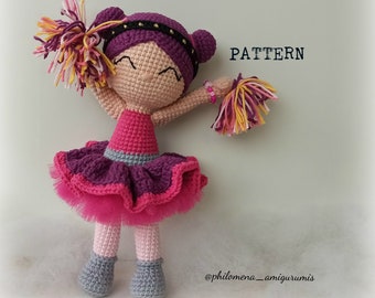Crochet pattern, Pauli Amigurumi Doll PDF Tutorial